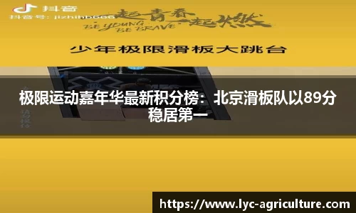 极限运动嘉年华最新积分榜：北京滑板队以89分稳居第一